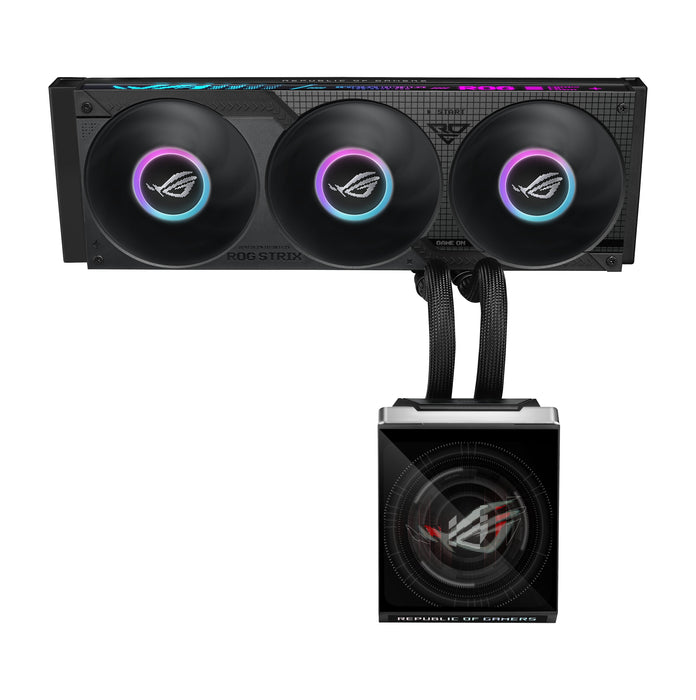 Refrigeración Liquida Cpu  Asus Rog Mrix Slc Iv 360 Argb Lcd Negro