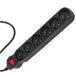EAN 5902211108108 - Maclean MCE187 base múltiple 3 m 6 salidas AC Interior Negro imagen 3