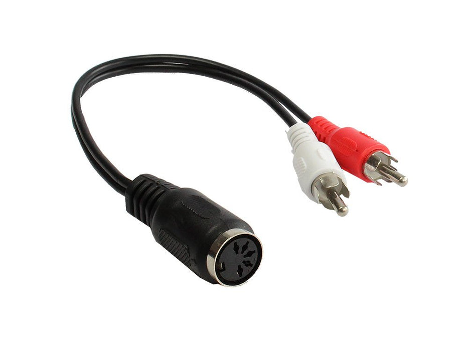 EAN 4014619002252 - Alcasa AD-5B2CS cable de audio 0,2 m 2 x RCA DIN (5-pin) Negro, Rojo, Blanco imagen 1