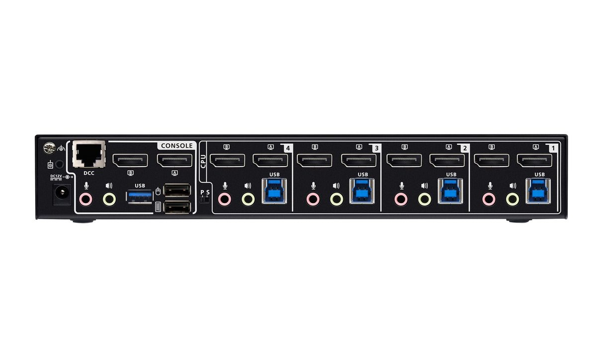 4-Port Usb 3.0 8k Dp Dual Display Kvmp Switch