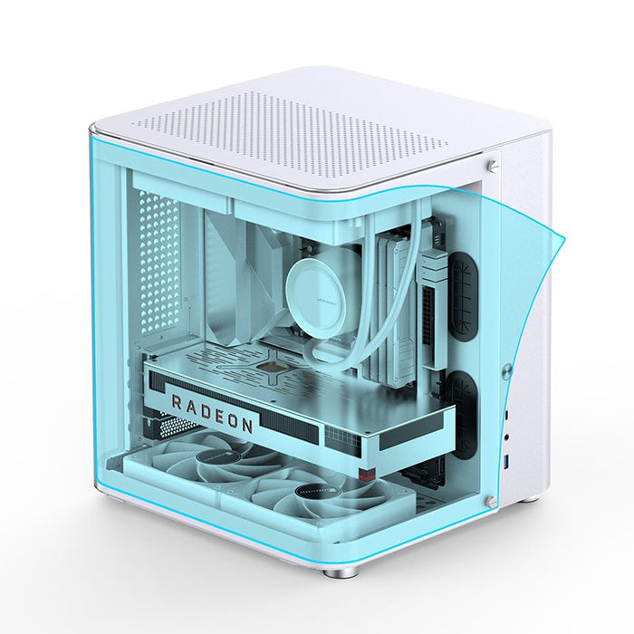 Jonsbo Tk-1 2.0 Micro-Atx Gehäuse, Temperojo Glass - Blanco