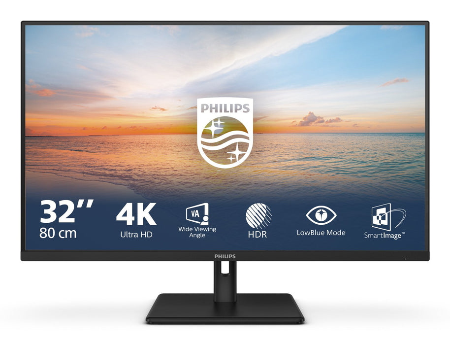 EAN 8721038000597 - Philips 1000 series 32E1N1800LA/00 pantalla para PC 80 cm (31.5") 3840 x 2160 Pixeles 4K Ultra HD LCD Neg imagen 1