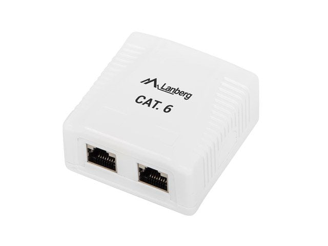 EAN 5901969404296 - Lanberg OS6-0002-W cambiador de género para cable 2 x RJ-45 Blanco imagen 1