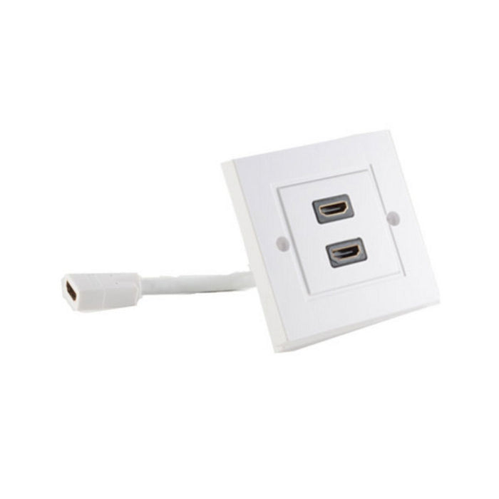 S-Impuls Hdmi Wanddose 2-Vías Con Cable, 4k