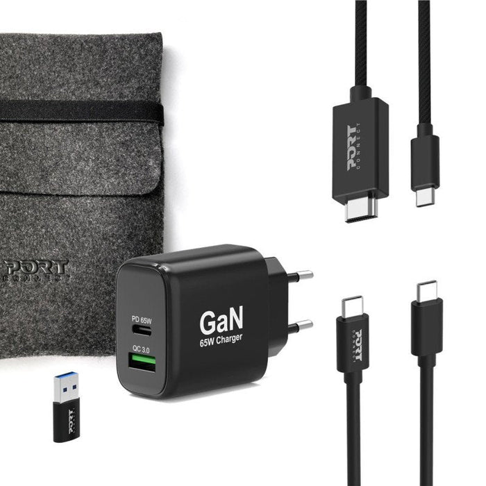 Port Designs 4in1 Starter Pack 65w Gan Charger