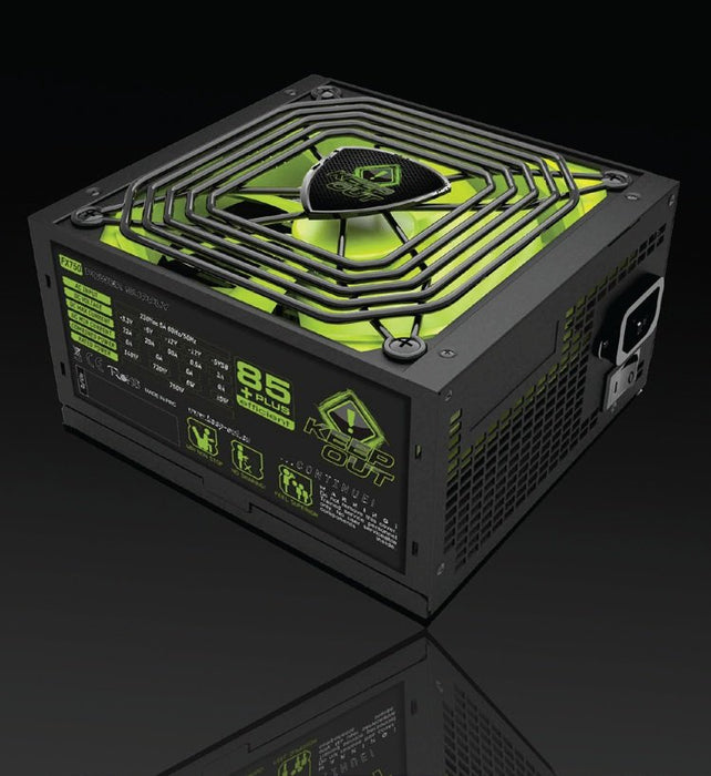 EAN 8435099515777 - KeepOut FX700 unidad de fuente de alimentación 700 W 20+4 pin ATX ATX Negro, Verde imagen 2