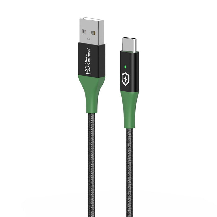 EAN 5715063388280 - Microconnect MC-SMART USB-A-C-02 cable USB USB 2.0 2 m USB A USB C Negro, Verde imagen 1