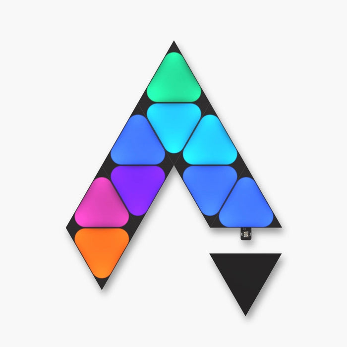 Nanoleaf Shapes Mini Triangles Ultra Negro Expansion 10 Pk