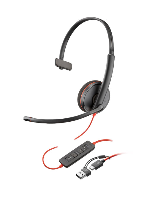EAN 0197497211146 - HP Poly Blackwire 3210 Monaural USB-A Headset Alámbrico Diadema Oficina/Centro de llamadas USB tipo A Neg imagen 1