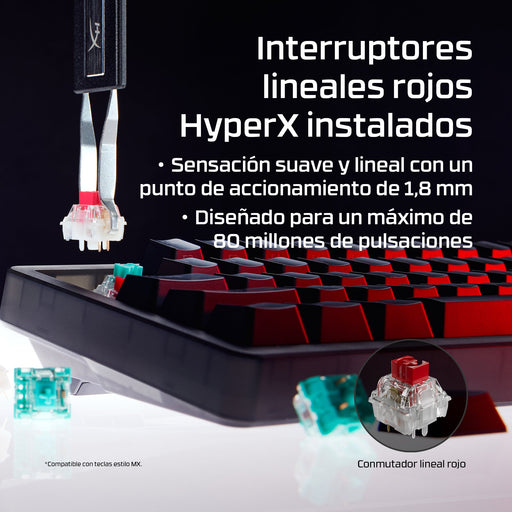 EAN 0198828944597 - HyperX Origins 2 65 teclado Juego USB Negro imagen 2