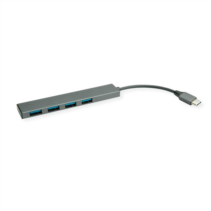 Roline Usb 3.2 Gen 1 Hub, 4fach, Typ C Anschlusscable