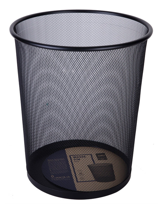 Deli Papelera Grande Metalica 295x240x347mm Negro