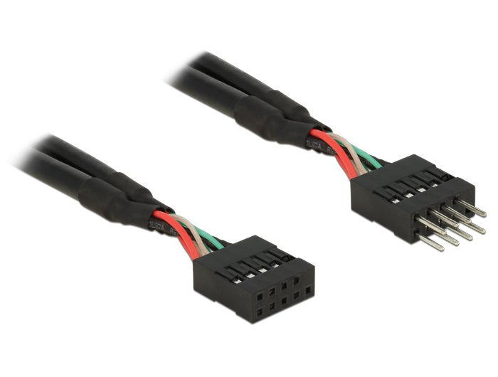 Delock Usb 2.0  Cable De Extensión De 10 Pines 10 Cm
