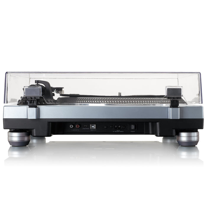 EAN 8711902066675 - Lenco L-3809ME tocadisco Tocadiscos de tracción directa Azul, Metálico Manual imagen 2