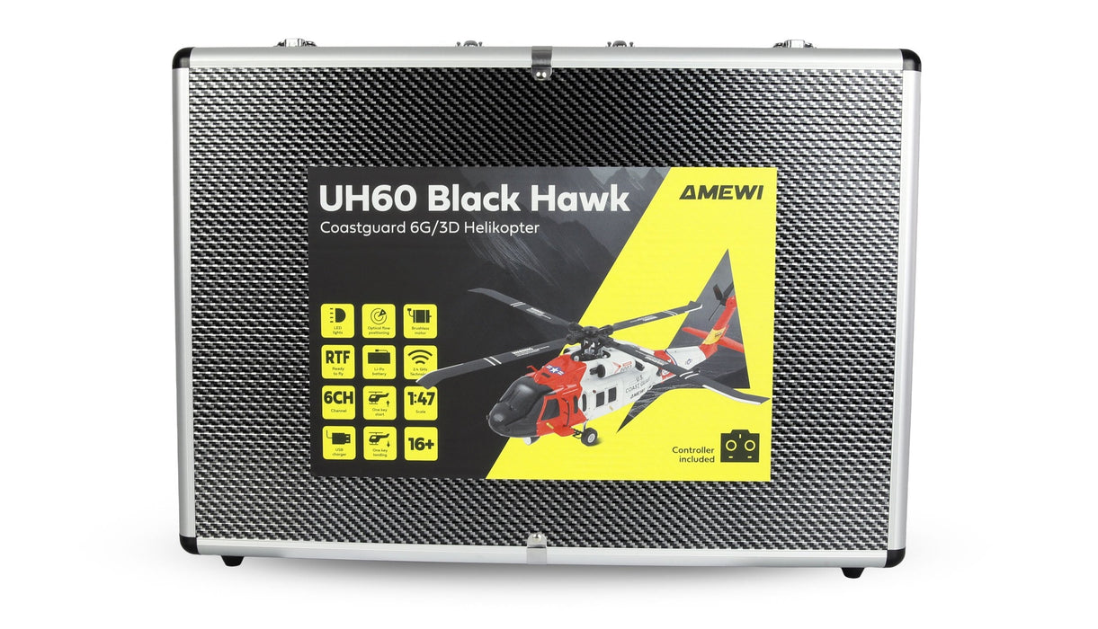 Amewi Uh60 Negro Hawk Coamguard Helikopter 6g 3d Rtf