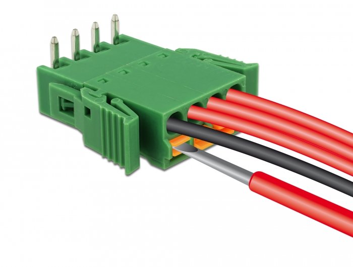 Terminalblock Set Für Platine 4 Pin 3,81 Mm Rastermass Horizontal
