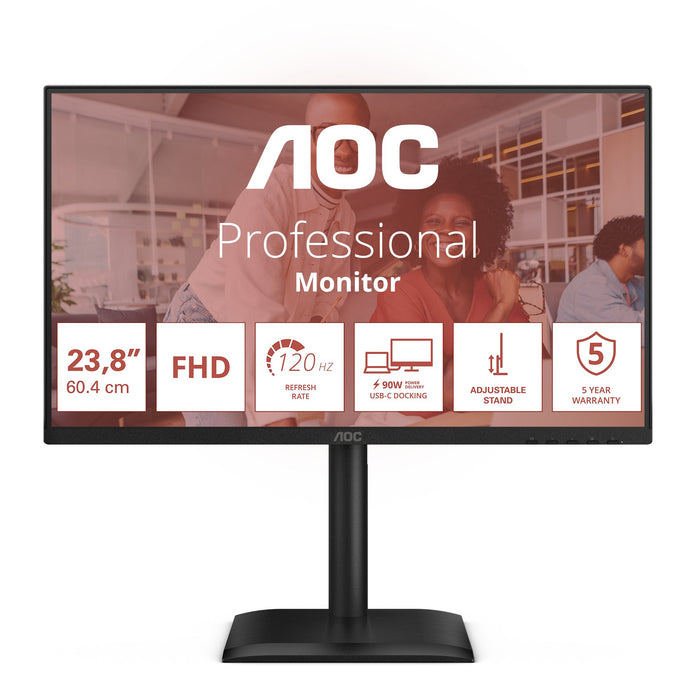 EAN 4038986142786 - AOC E4 24E4CV pantalla para PC 60,5 cm (23.8") 1920 x 1080 Pixeles Full HD LED Negro imagen 2