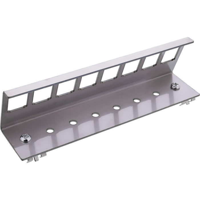 Inline® Keystone Mounting For Din Rail, 8-Port, Metal