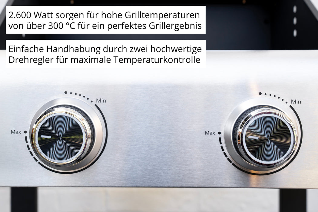 Unold Bbq Grillwagen Buddy  (Negro, 2.600 Watt) 58595