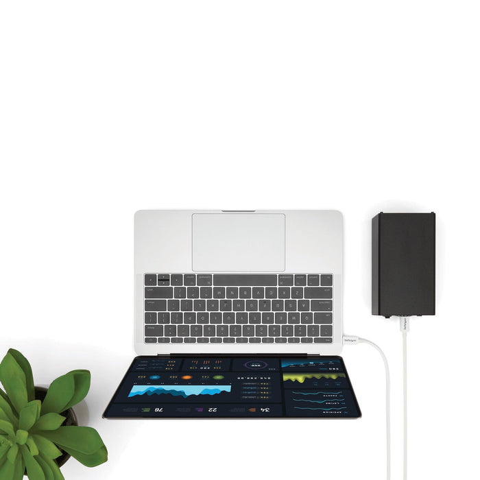 Cable 2m Thunderbolt 3 Usb-C   Cabl Blanco Compatible Displayport