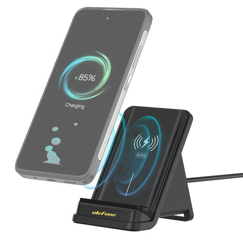 EAN 6937748735977 - Ulefone WCS01 cargador de dispositivo móvil Smartphone Negro USB Cargador inalámbrico Carga rápida Interi imagen 6