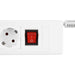 EAN 4006341608307 - REV 14612113 base múltiple 2,4 m 6 salidas AC Interior Blanco imagen 3
