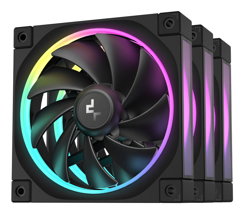 EAN 6933412711087 - DeepCool FL12-3 in 1 Carcasa del ordenador Ventilador 12 cm Negro 3 pieza(s) imagen 1