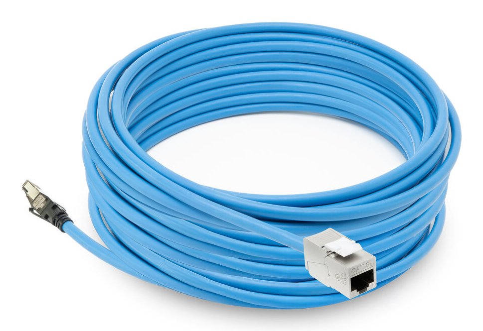 Morado 30 Meters S Ftp Cat6a B2ca Poe++ 100w Solid Prefab Installation Cable, Rj45 Male  Female