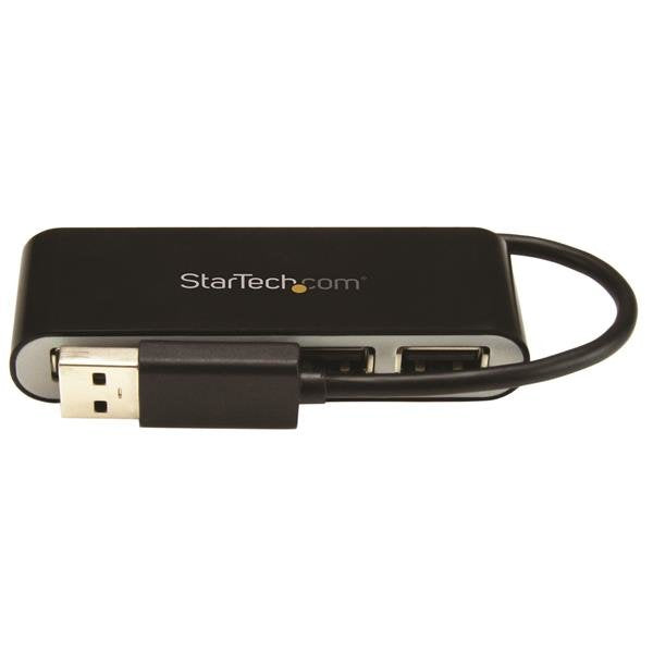 Startech.Com Concentrador Ladrón Usb 2.0 De 4 Puertos Con Cable Integrado Hub Portátil Usb 2.0 De 4 Puertos Alimentado Por El Bus Hub 4 X Usb 2.0 Sobremesa