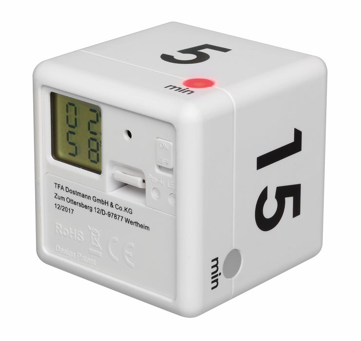 EAN 4009816030221 - TFA-Dostmann CUBE-TIMER Temporizador digital para cocina Negro, Blanco imagen 3