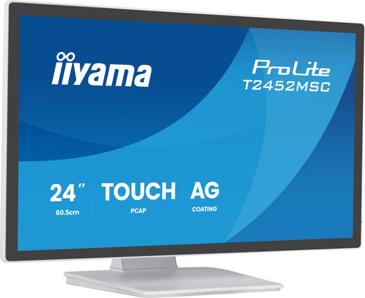 EAN 4948570127252 - iiyama T2452MSC-W2AG pantalla para PC 61 cm (24") 1920 x 1080 Pixeles Full HD LED Pantalla táctil Blanco imagen 2