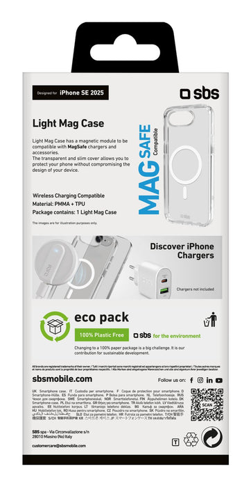 EAN 8018417499791 - SBS TELIGMAGIPSE25 funda para teléfono móvil 15,5 cm (6.1") Transparente imagen 3