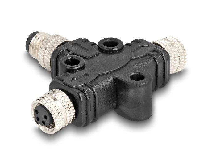 M8 T-Splitter A-Kodiert 4 Pin 1 X Stecker Zu 2 X Buchse Parallelschaltung