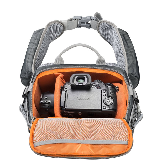 EAN 4250234505833 - Mantona 20583 estuche para cámara fotográfica Estuche con correa de transporte Gris, Naranja imagen 2