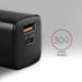 EAN 8595247907103 - Axagon ACU-PQ30 Ladegerät QC3.0, 4.0/AFC/FCP/PPS/Apple+ PD USB-C, 30W - schwarz - Kompaktes Ladegerät - 1 imagen 2