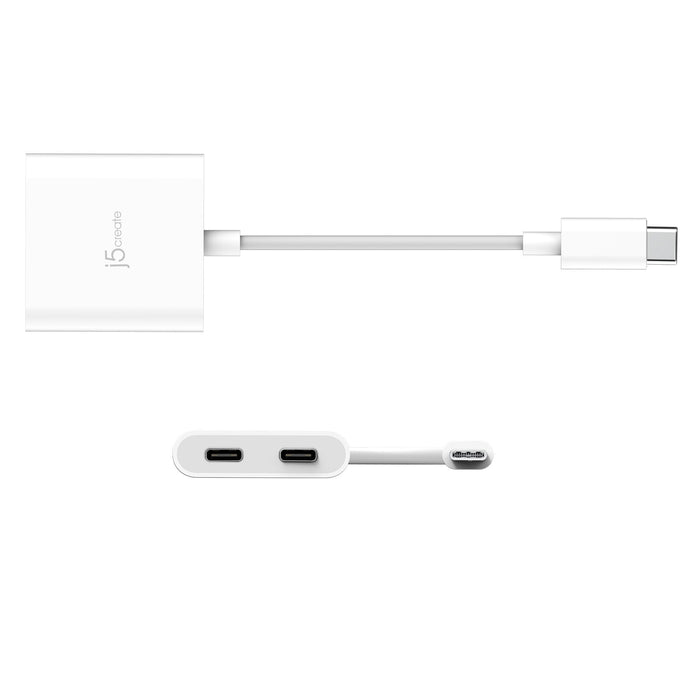 Usb-C To Dual Usb-C With Video Cabl
