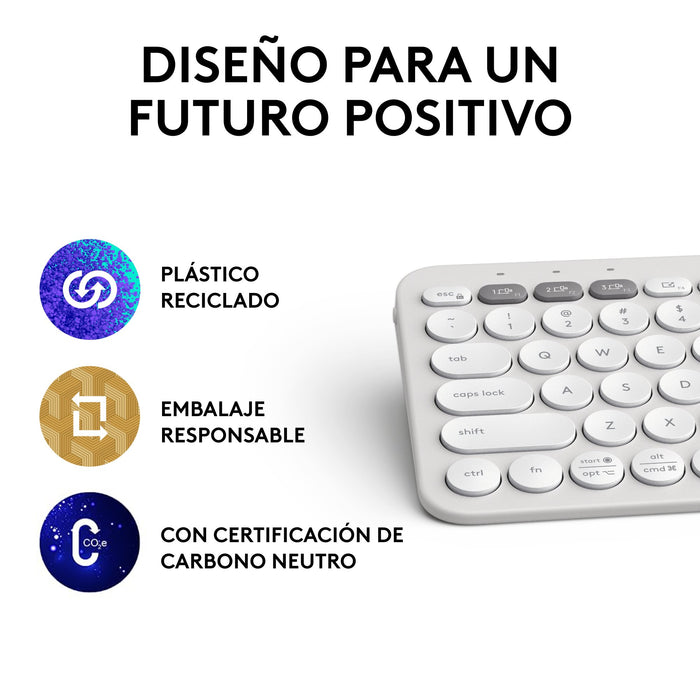 EAN 5099206111226 - Logitech 920-011828 teclado Universal Bluetooth QWERTY Español Blanco imagen 17