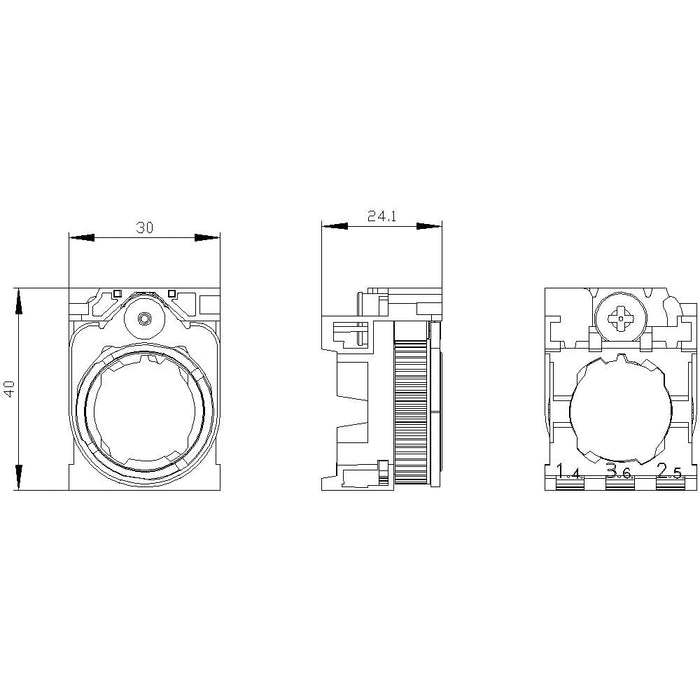 Siemens 3su15000aa100aa0 Halter F.3module Ku.