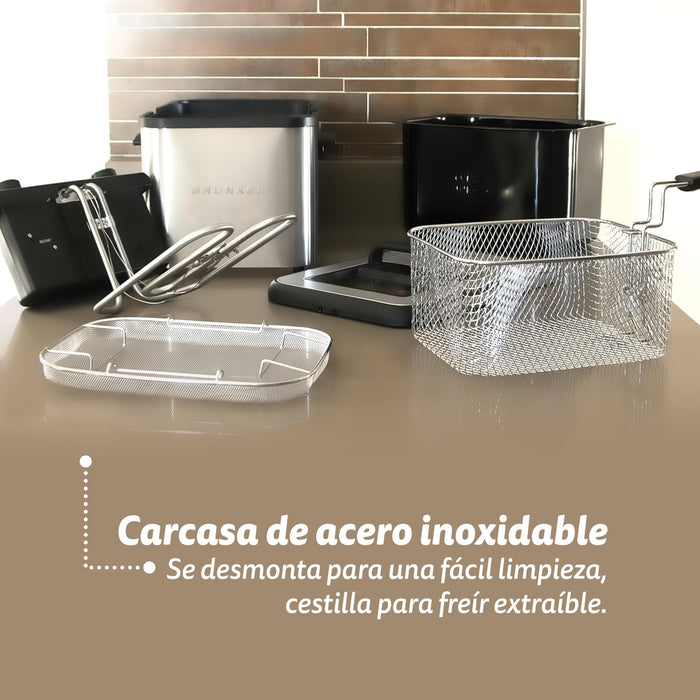 Freidora Grunkel Maxi Fry Pro 3000w Capacidad 4.2l