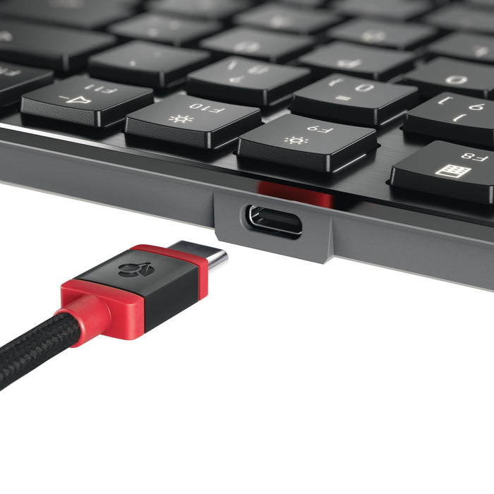EAN 4025112117671 - CHERRY KW X ULP 2.0 MINI teclado Hogar / Oficina USB + RF Wireless + Bluetooth QWERTZ Alemán Negro imagen 7