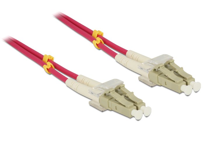 Delock Cable Fibra Optica Lwl Lc -> Lc 3.00m Multimode Duplex Om4