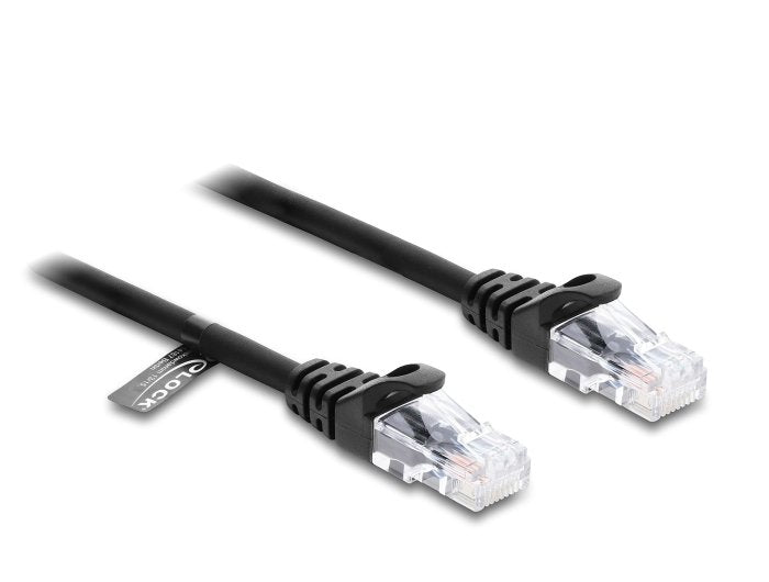 Delock Rj50 Cable En Espiral Conector Macho A Macho 2 M Negro