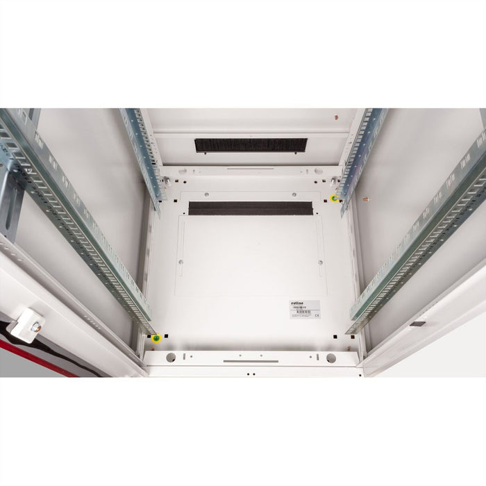 Roline 19-Zoll Netzwerkschrank Pro 47 He, 600x600 Bxt Glastr Grau