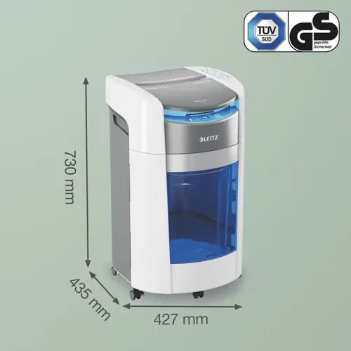 Trituradora Leitz 80410000 Iq Optimax Autofeed 300, P5, 300 Hojas, Cubo De 25 L