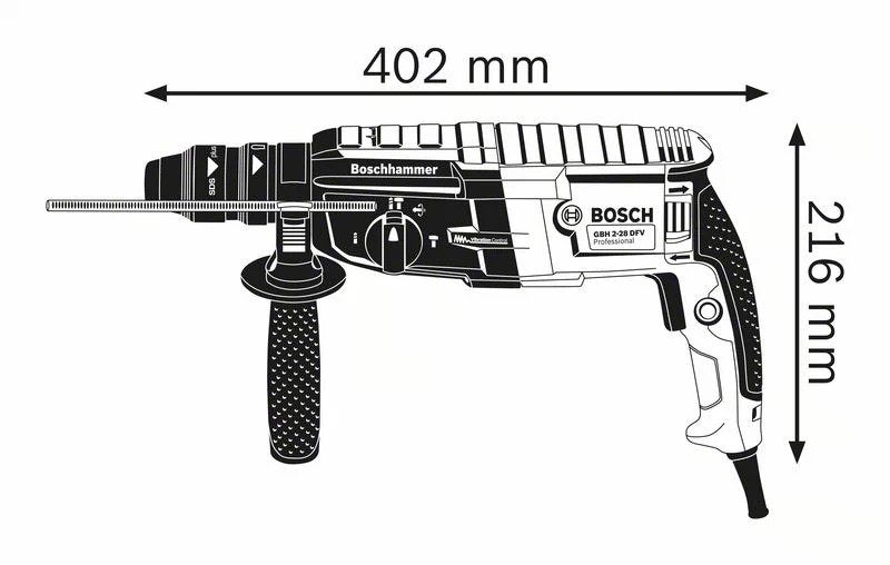 EAN 3165140843652 - Bosch GBH 2-28 F Professional 880 W 900 RPM SDS Plus imagen 7