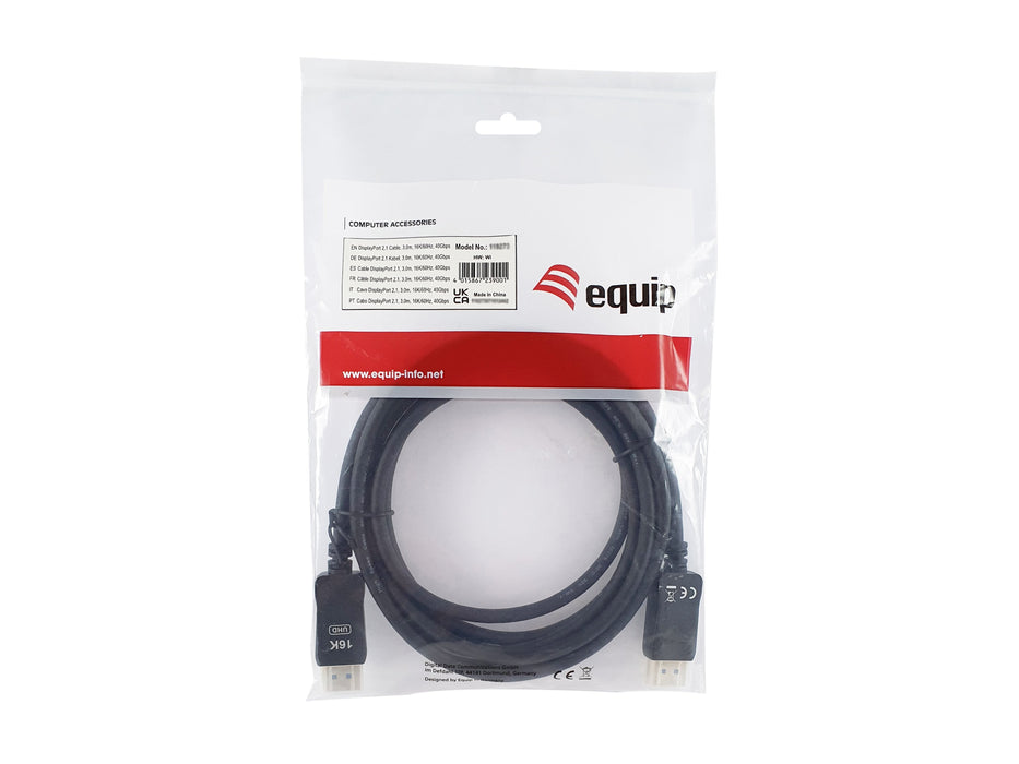 Equip Displayport 2.1 16k 60hz M M 5.00m Negro