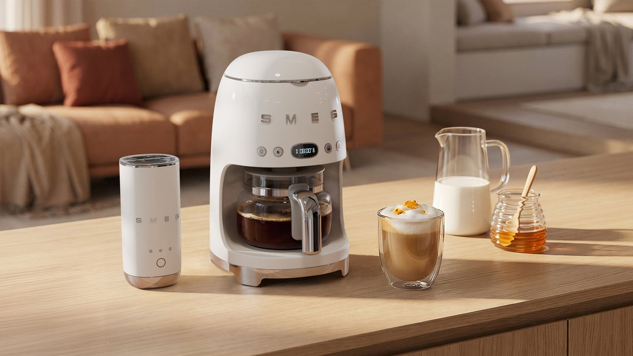 Smeg Mff02whmeu Espumador De Leche, Blanco Mate