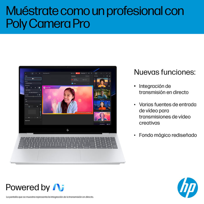 EAN 0199251160547 - HP OmniBook 7 AI 16-ay0006ns Intel Core Ultra 7 255H Portátil 40,6 cm (16") Pantalla táctil 2K 32 GB DDR5 imagen 10