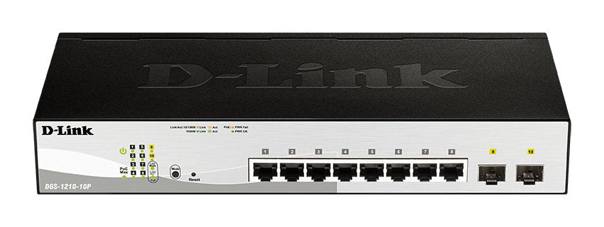 EAN 0790069329395 - D-Link DGS-1210-10P switch Gestionado L2 Gigabit Ethernet (10/100/1000) Energía sobre Ethernet (PoE) 1U N imagen 1