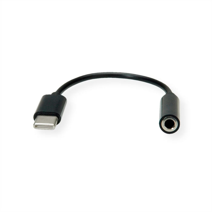 EAN 7630049617032 - VALUE 12.99.3214 cable de audio 0,13 m 3,5mm USB Negro imagen 4